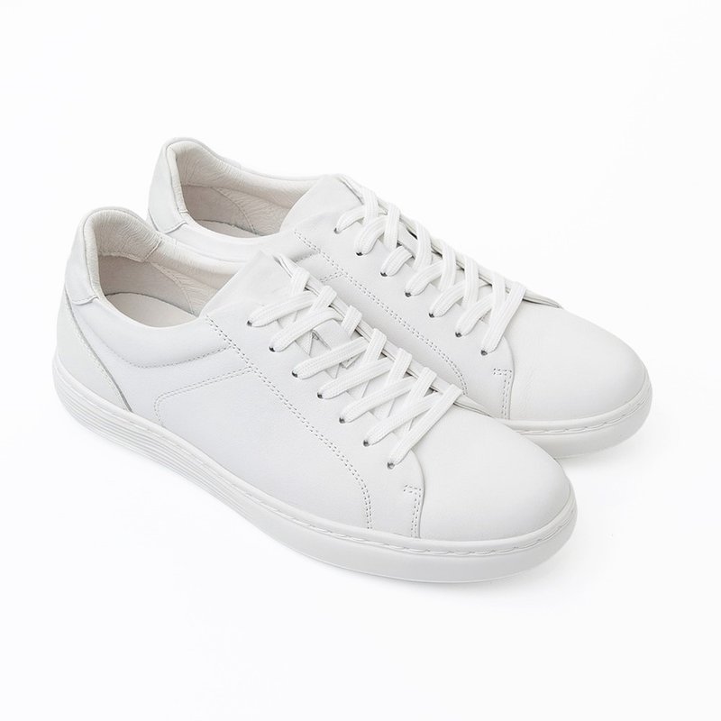 Lohas versatile comfortable casual shoes 60791-white - รองเท้าลำลองผู้ชาย - หนังแท้ 