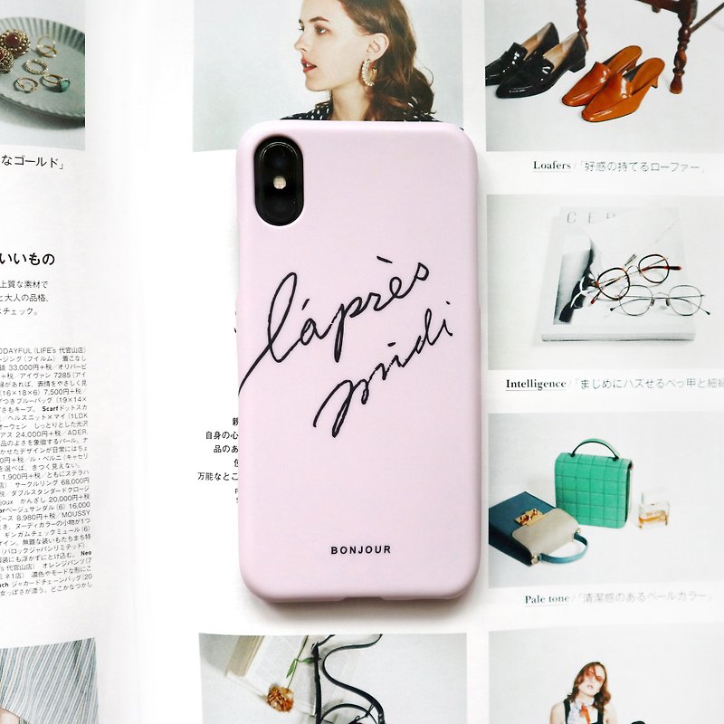 Lapres midi beautiful phone case - เคส/ซองมือถือ - วัสดุอื่นๆ สึชมพู