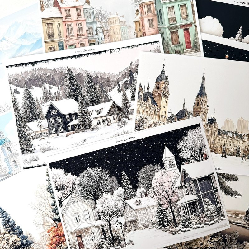 Z722+Z723+Z724+Z725+Z726+Z727 - 様々な背景デザイン - ステッカー・シール - 紙 