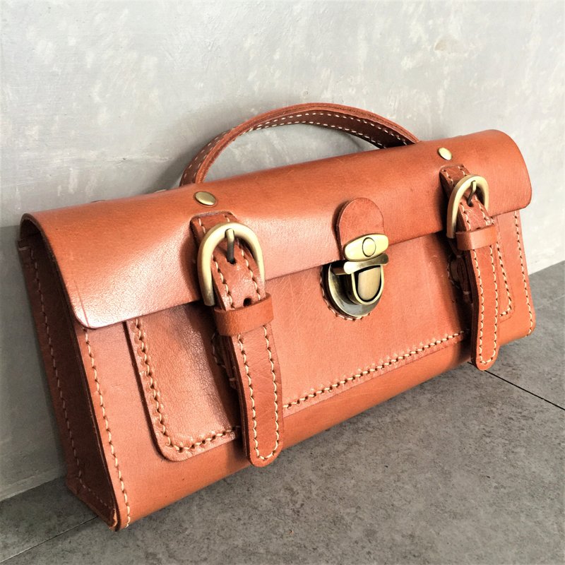經典手拿包 // Clutch bag // 手提包 // 可專屬刻字 // 手拿包 - 手提包/手提袋 - 真皮 
