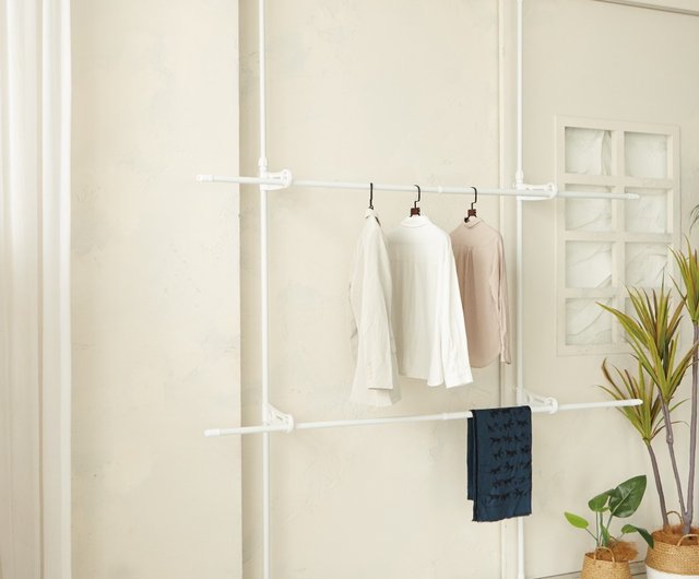 Upright double pole telescopic clothes hanger Shop LiFArt