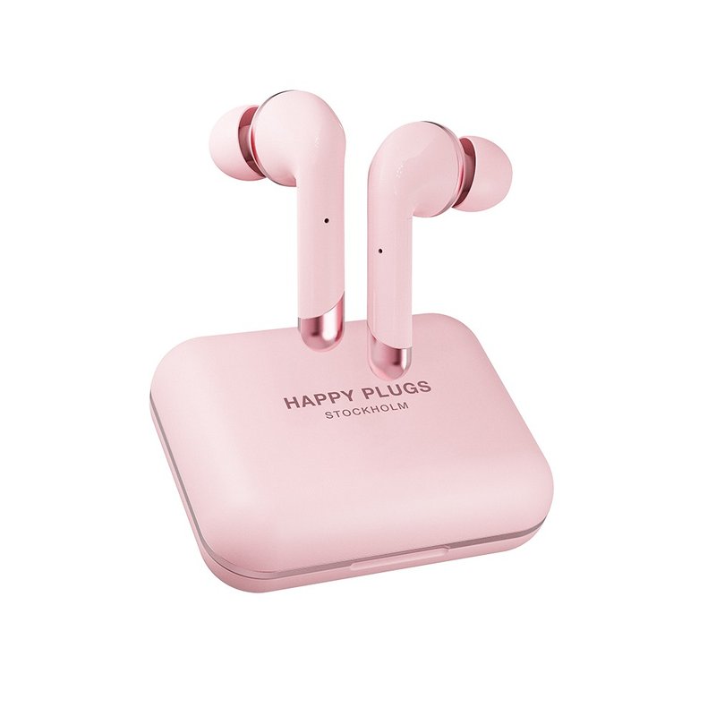 Happy Plugs Air 1 Plus In-Ear 真無線藍牙耳道式耳機 - 粉色金 - 耳機/藍牙耳機 - 塑膠 粉紅色
