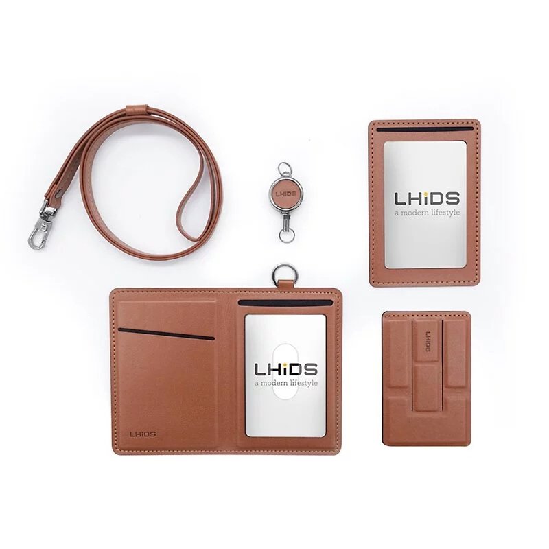 LHiDS Flip Magnetic Identification Card Set of 5 - Classic Brown - Other - Other Materials 