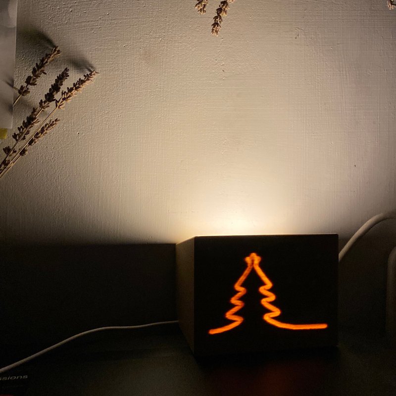 discount for pre-order - Christmas gift- Wood box light - Lighting - Wood Gold