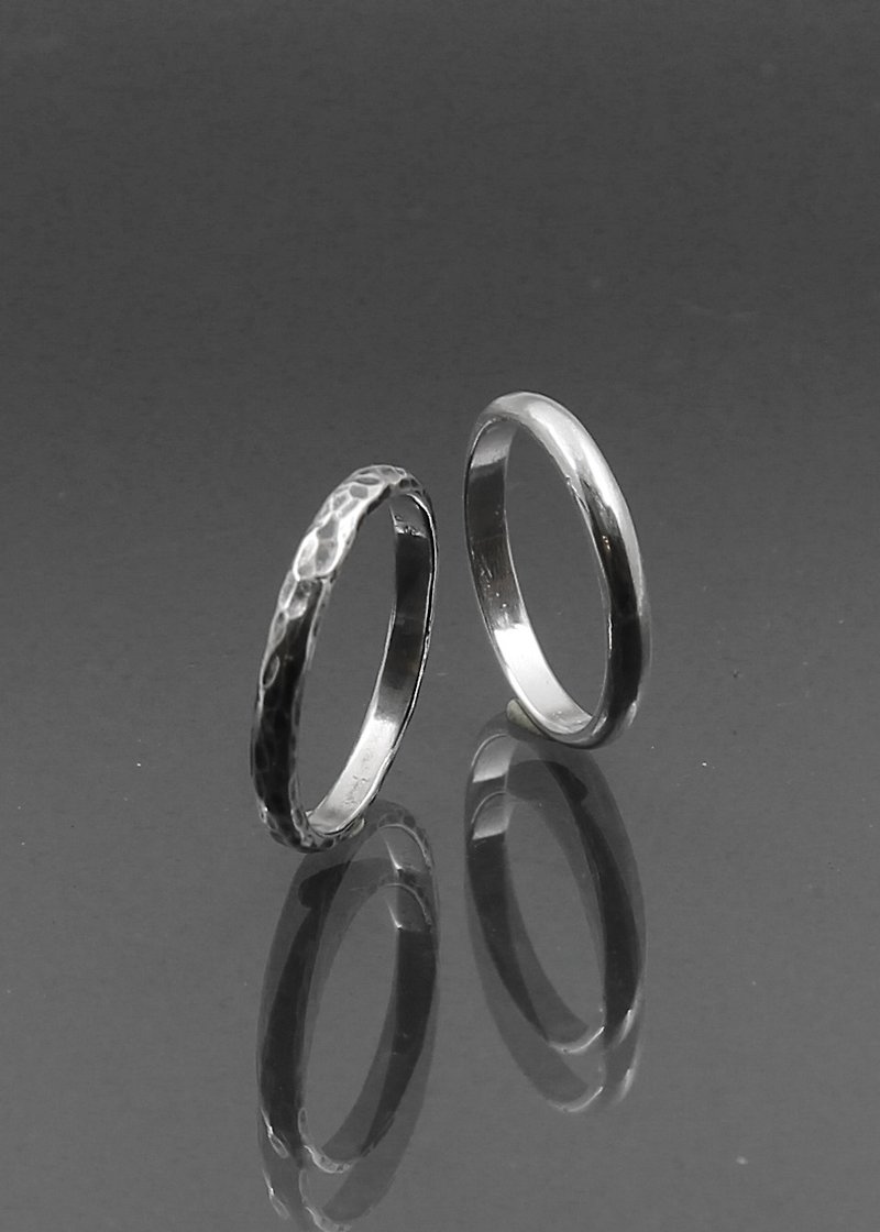 -Ambiguous-Pair Ring / Ring Ring - Couples' Rings - Sterling Silver Silver