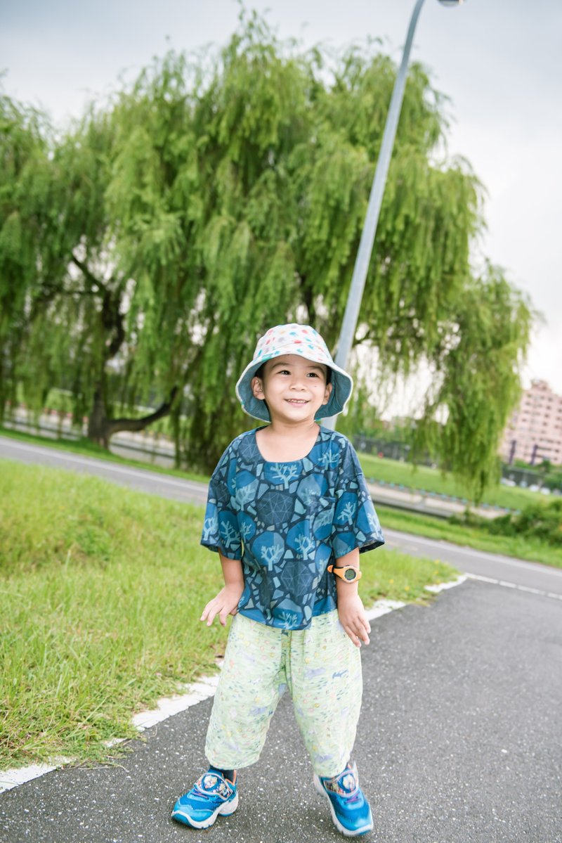 皮蛋6分袖寬鬆大T-訂製 上衣 -幼兒 兒童 女童 男童 嬰兒 短袖 - 男/女童裝 - 棉．麻 