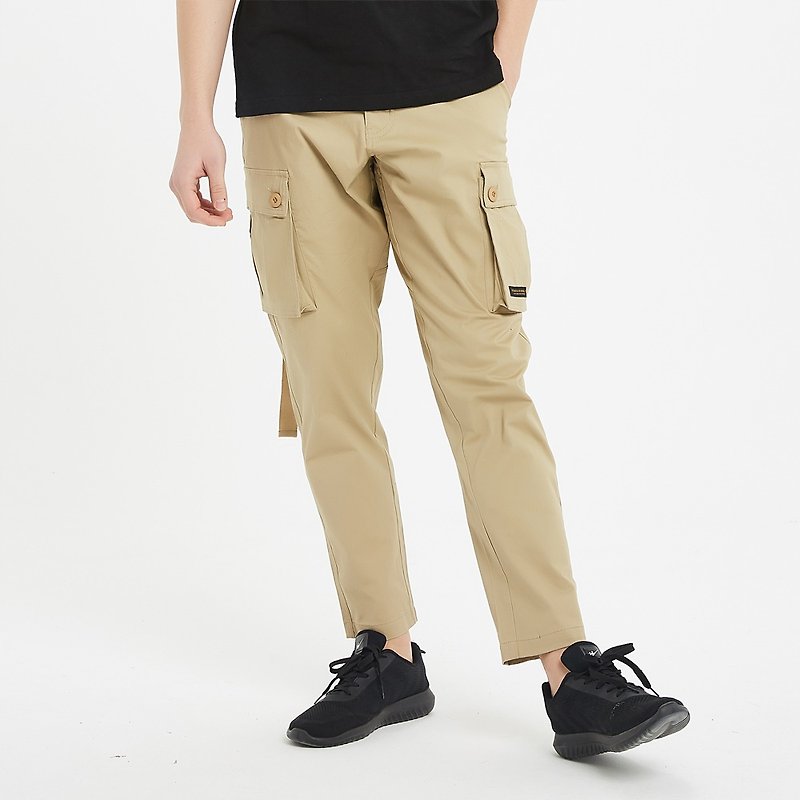 Paratrooper Pants (TP080) - กางเกงขายาว - ผ้าฝ้าย/ผ้าลินิน สีดำ