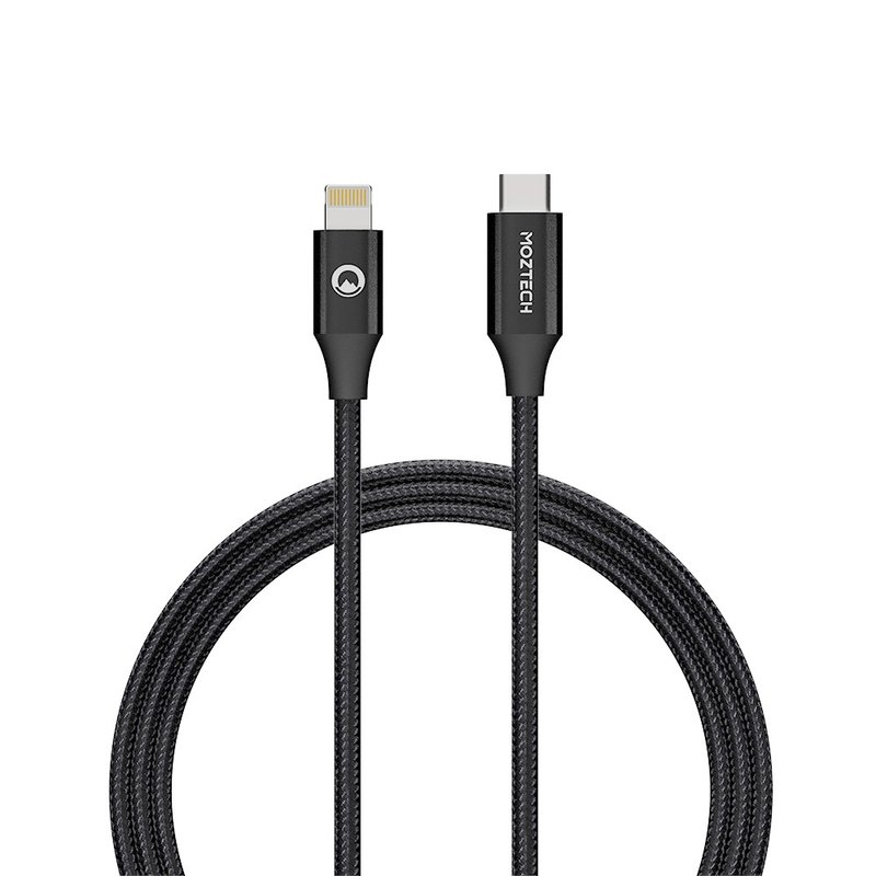 MOZTECH | USB-C to Lightning 編織傳輸充電線 蘋果MFi認證 - 手機配件 - 其他材質 