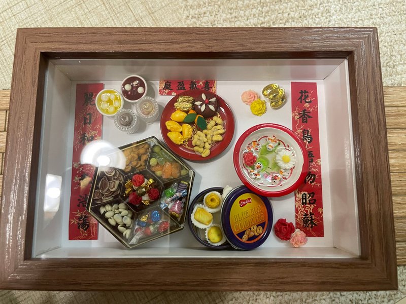 迷你袖珍中式賀年小場景 - 擺飾/家飾品 - 其他材質 