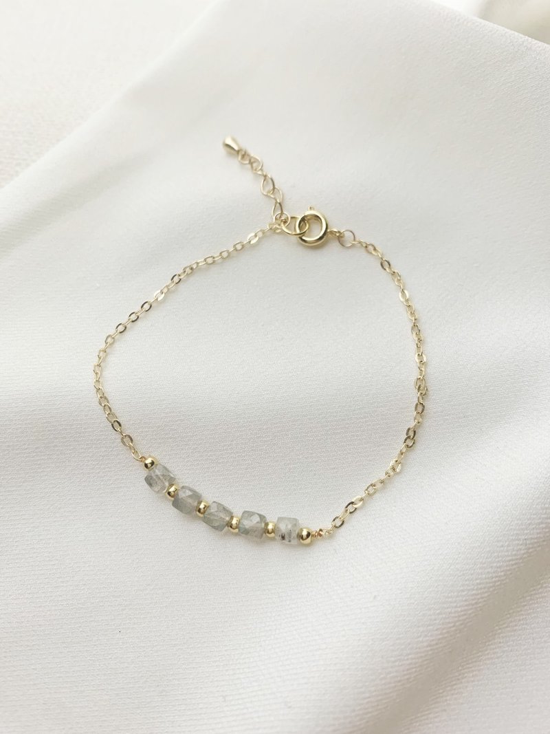 悠然仙境 氣質拉長石閃光手鍊 - 手鍊/手環 - 半寶石 透明