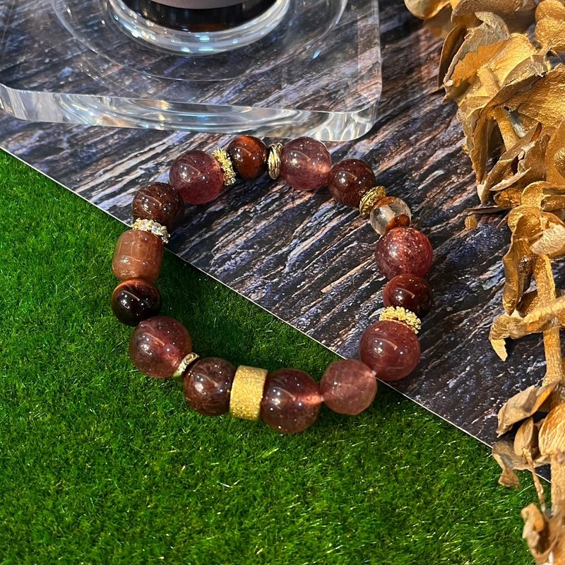 Custom Crystal Gemstone Bracelet | Activating the Aura of Love & Wealth Together Crystal Bracelet - Bracelets - Crystal 