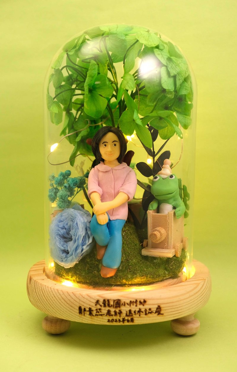 榮休記念小禮品,適合各行各業,可客製名字.提供相片客製人物造型 - 擺飾/家飾品 - 黏土 