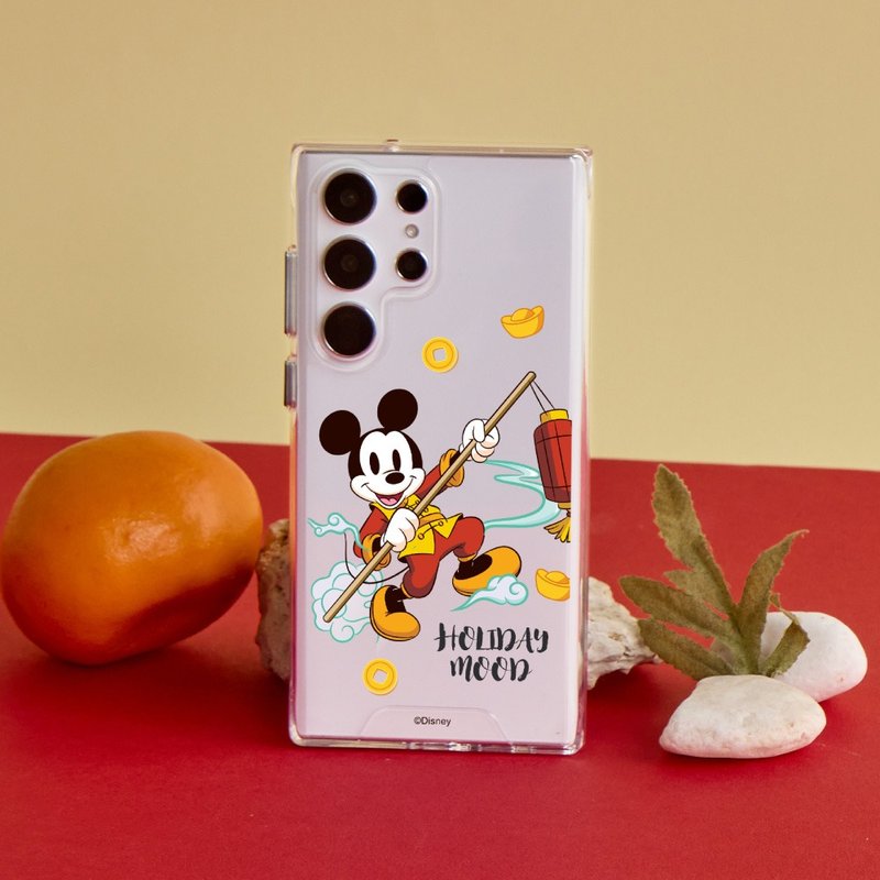 Disney經典-提燈籠的米奇款防摔透明SAMSUNG手機殼 - 手機殼/手機套 - 塑膠 多色