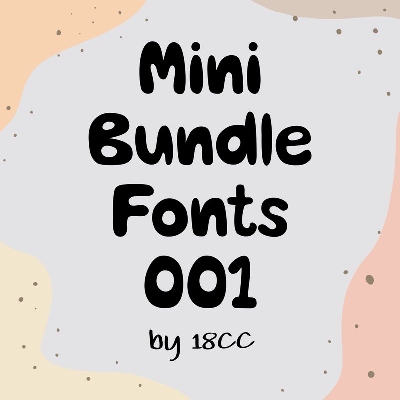 Mini Bundle Fonts 001 - 其他數位商品 - 其他材質 