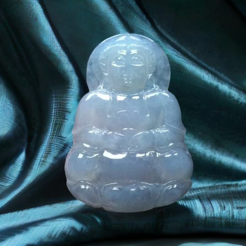 ビルマ翡翠観音様置物❣️天然翡翠　縁起物　贈答品  家庭円満　運気上昇❣️ 氷翡翠彫刻観音菩薩天然ビルマ翡翠ギフト | - ショップ Yingluo