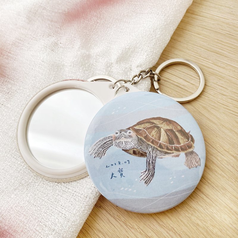 Exclusive-customized animal mirror key ring - Keychains - Plastic 