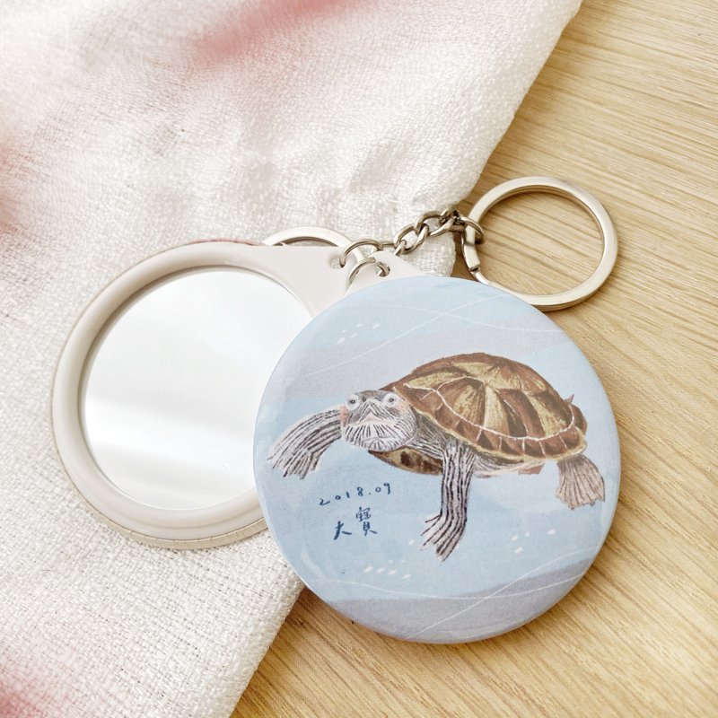 Exclusive-customized animal mirror key ring - Keychains - Plastic 