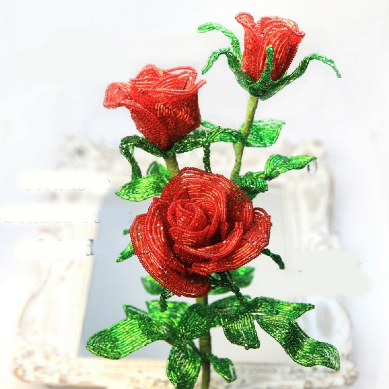Digital Download - PDF | Beaded Flowers pattern | Rose - 手工藝教學/工具書 - 其他材質 