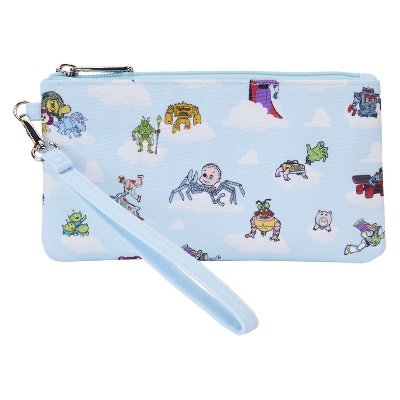 Loungefly Pixar Toy Story movie collaboration nylon zipper storage pouch - Toiletry Bags & Pouches - Faux Leather Blue