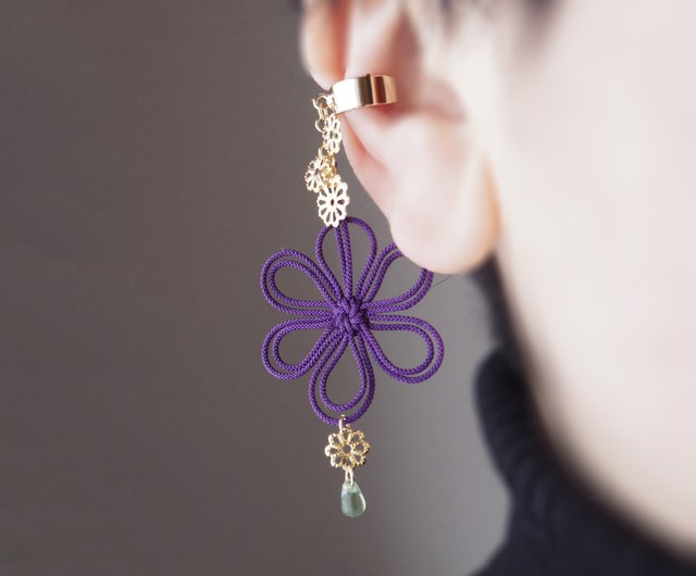 Katappo Ear Cuff Kimino Frame Folded - Shop nuta-design Earrings