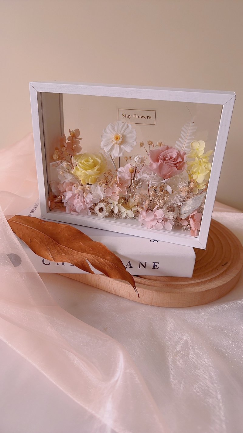 Stay Everlasting Flowers, Small Garden Photo Frames, Christmas Gifts, Exchange Gifts, Commemorative Confessions - Plants & Floral Arrangement - Plants & Flowers Pink