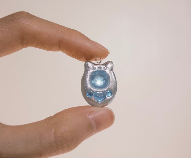 猫型たまごっちネックレス - ショップ 荒野の魔法箱 - 手作り