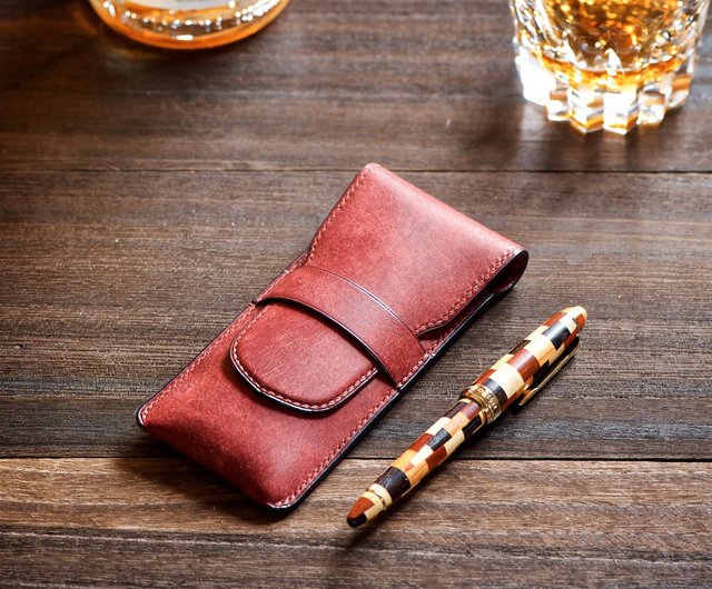 Genuine Leather Fountain Pen Case