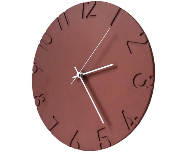 Keduシリーズフェアフェイスコンクリートサイレントクロック