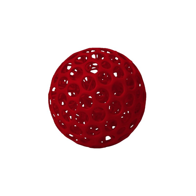 | 3D Printing DIFFERENT BALL - Cinnabar Red | - Stuffed Dolls & Figurines - Plastic Red