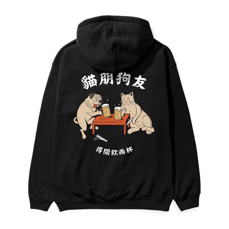 【Creeps Original】Beer Bros Heavyweight Fleece Hoodie - Unisex Hoodies & T-Shirts - Cotton & Hemp Multicolor