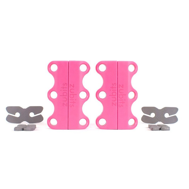美國 Zubits 強磁鞋帶扣 1 號 - 粉紅 - 運動配件 - 其他材質 多色