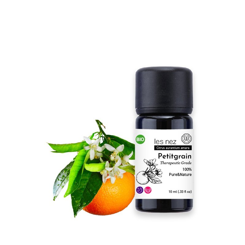 [Les nez scented nose] Natural single petitgrain leaf pure essential oil 10ML - Fragrances - Essential Oils Black