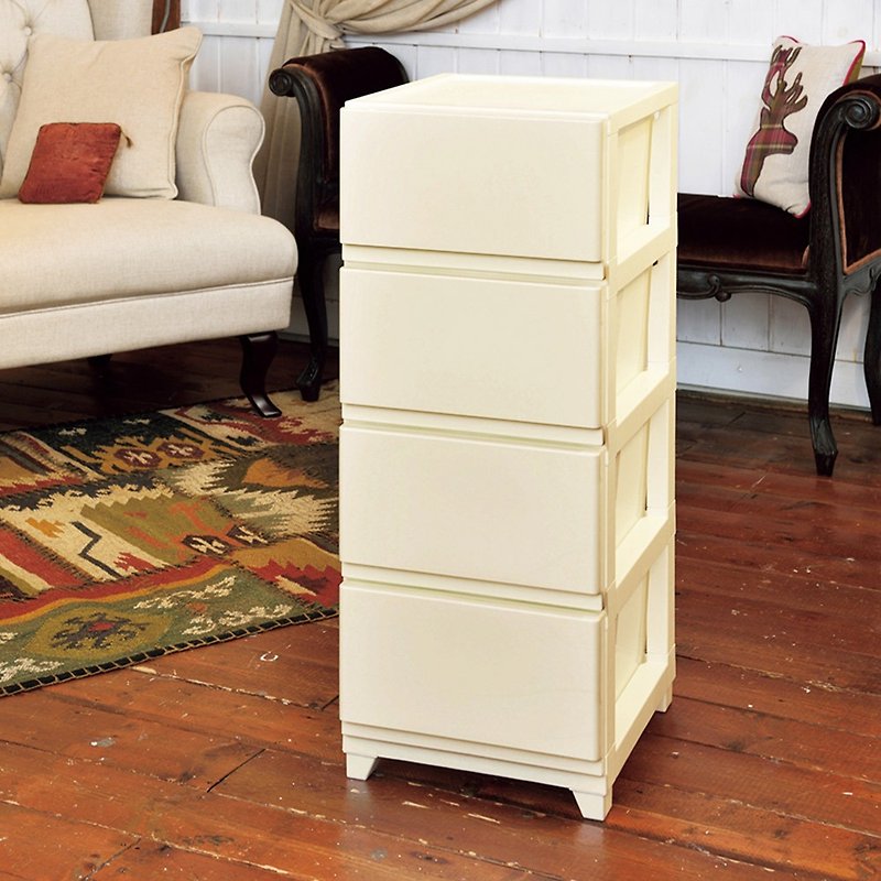 JEJ DECONY Japanese-made four-layer chest of drawers-DIY - Storage - Plastic White
