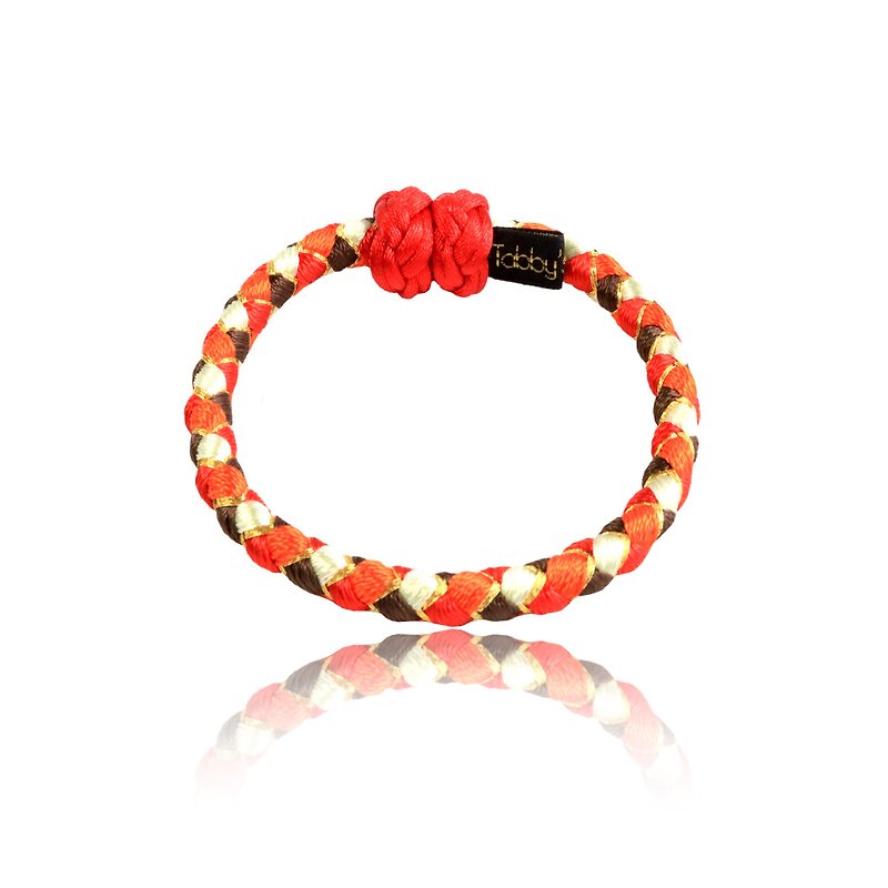 KUMIHIMO BRACELET -Soleil | Magnetic Japanese Kumihimo Bracelet - Bracelets - Other Materials Red