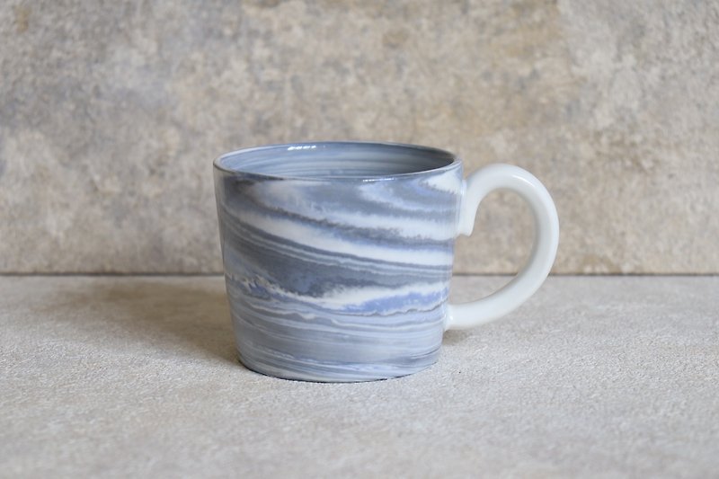 Single Origin Coffee Cup - Gurgling - Mugs - Porcelain Blue