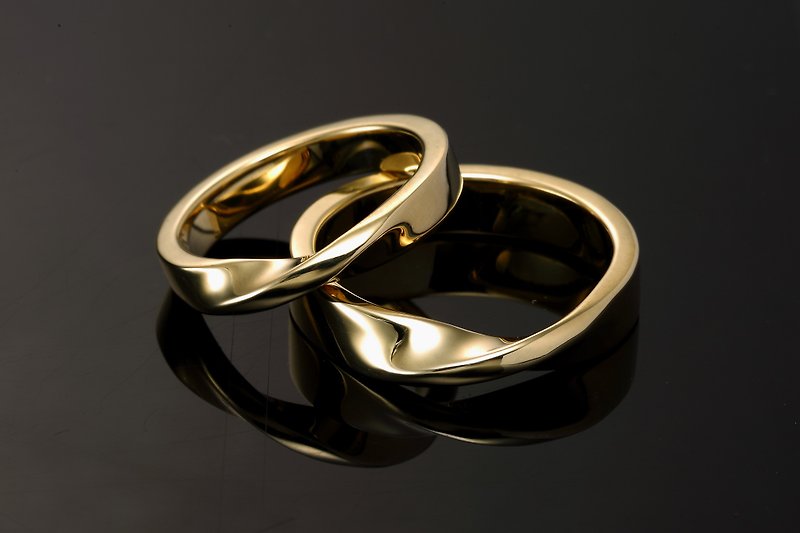 手工訂製/緞帶戒指 - 戒指 - 銅/黃銅 金色