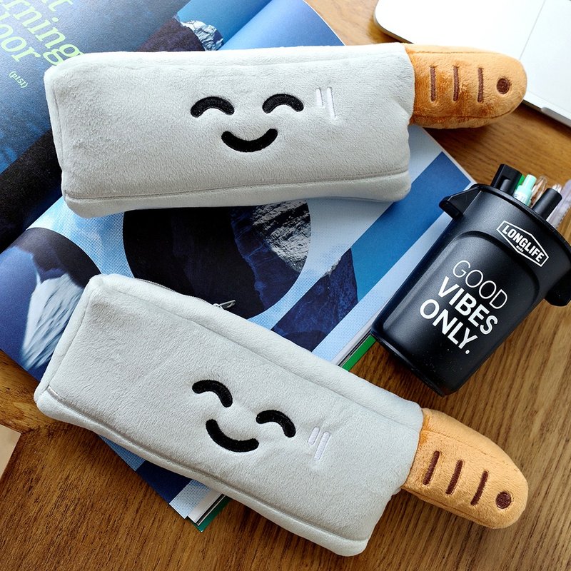 Yuguoshan original big knife plush pencil bag funny stationery bag large capacity student pencil storage bag kitchen knife pencil bag - กล่องดินสอ/ถุงดินสอ - วัสดุอื่นๆ 