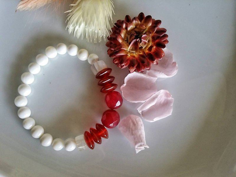 Valentine's Day [pure] hand-made X natural stone bracelet - Bracelets - Gemstone 