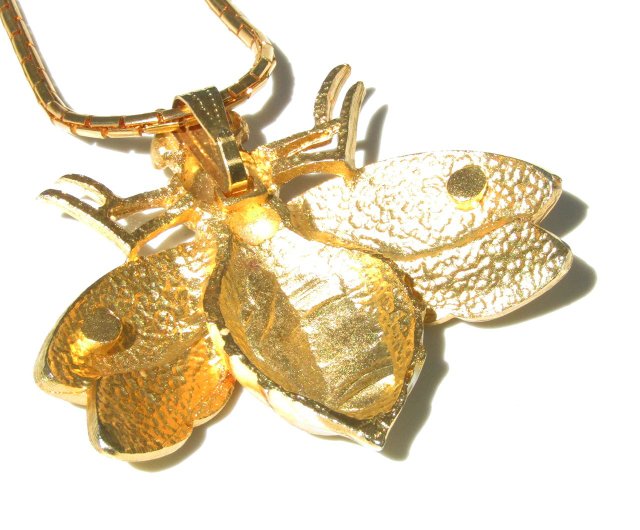 注目ショップ 70s Vintage bee motif enamel necklace panic-art-market｜項鍊 その他