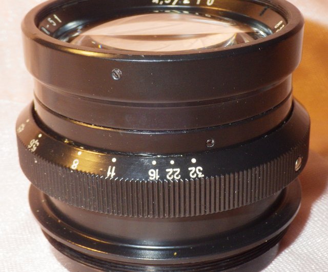 Soviet lens INDUSTAR online 51 Large Format 4,5 / 210 For camera FKD Copy TESSAR Made in Ussr