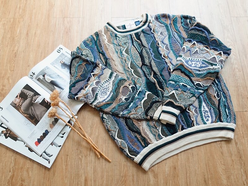 Vintage on / sweater no.95 tk - สเวตเตอร์ผู้หญิง - ผ้าฝ้าย/ผ้าลินิน หลากหลายสี