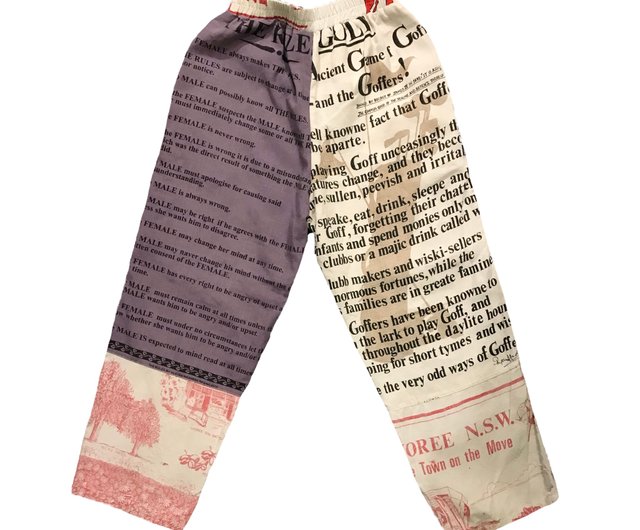 素敵な一点物リメイクパンツ SUNNY SIDE UP】REMAKE WEATHER OVER PANTS - OIKOS 毎日を