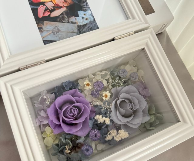 プリザーブドフラワー フォトフレーム 6インチ フォトフレーム 花