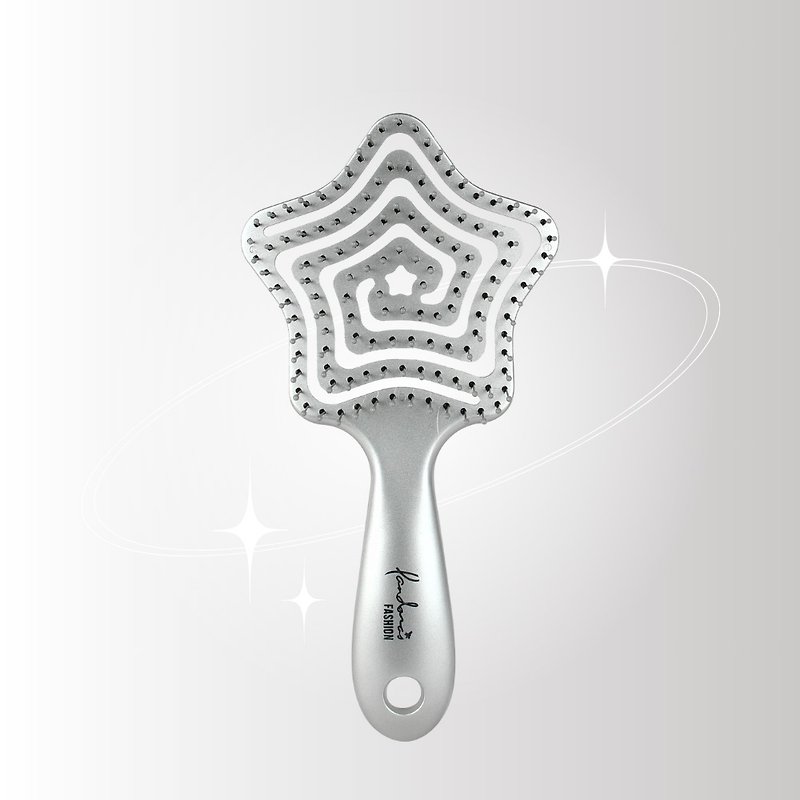 Little Star Lasen3D Flexible Anti-Tangle Comb (Silver) | Pandora's Beauty Box - อุปกรณ์แต่งหน้า/กระจก/หวี - พลาสติก 