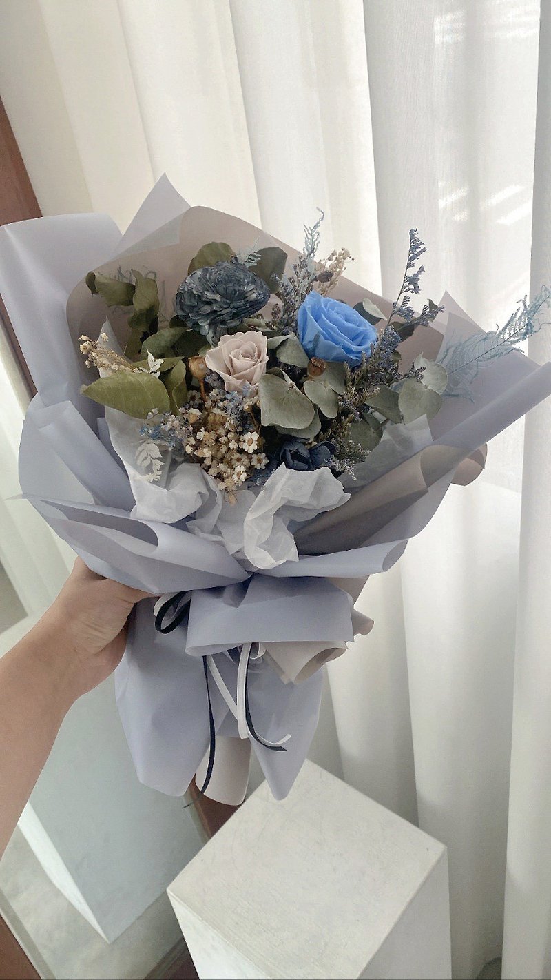 Flora Flower dry bouquet-for boys - Dried Flowers & Bouquets - Plants & Flowers Blue
