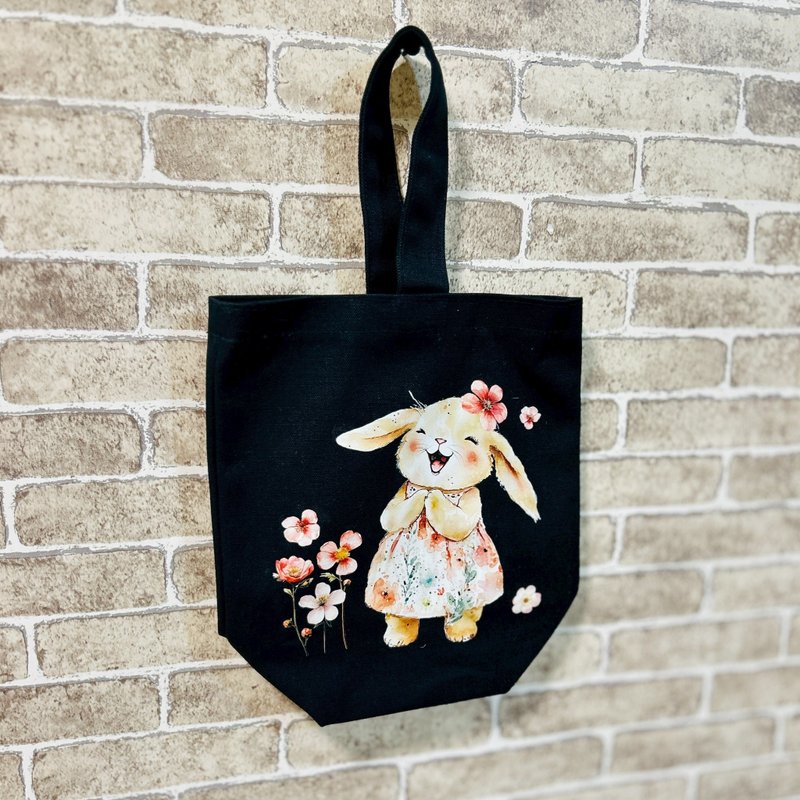 【手工製作】單面插圖手提袋 – 可水洗 - 手提包/手提袋 - 棉．麻 多色
