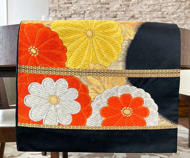 豪華 着物の帯のテーブルランナー 正絹100% - ショップ Japanese style 