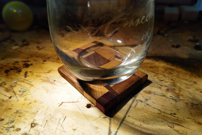 Wood coaster - Coasters - Wood Gold