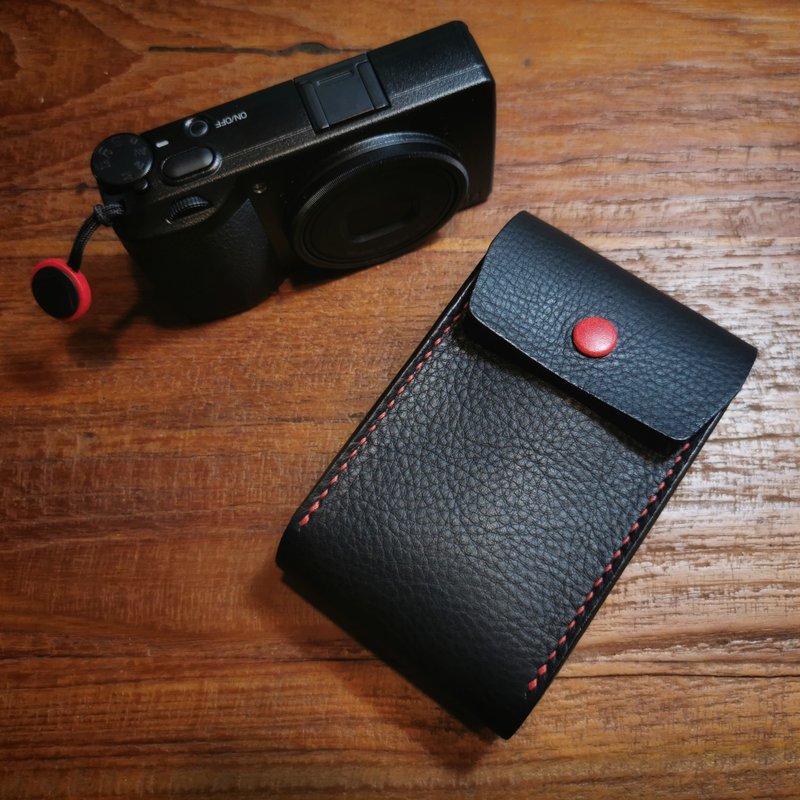 Camera leather case for Ricoh GR3/GR3x, Camera pouch - 相機/拍立得/底片相機 - 真皮 黑色