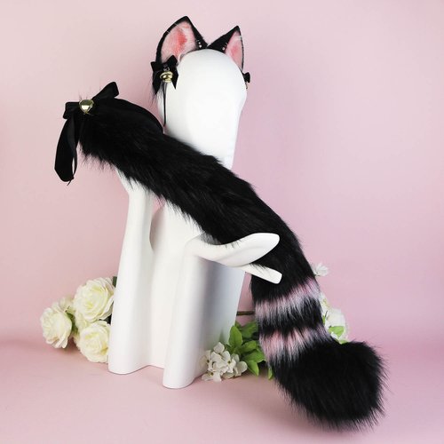 Pink Nurse Cat Ears and Tail Set - Shop Catzo Club Hair Accessories - Pinkoi